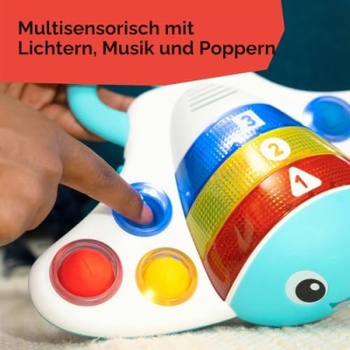 Hračka pre bábätká Baby Einstein Stingray Popper, od 6 mesiacov, viacfarebná - N
