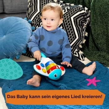 Hračka pre bábätká Baby Einstein Stingray Popper, od 6 mesiacov, viacfarebná - N