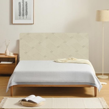 Ystyle Stretch prachotesný poťah na čelo postele, 150 cm, béžová béžová 150 cm (vhodná šírka: 140