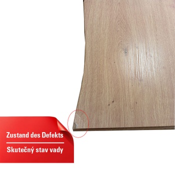 Konferenčný stolík Zagreb, efekt remeselného duba, 110 x 60 cm - B