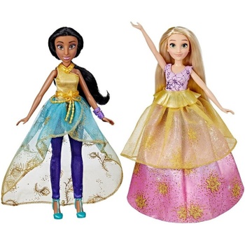 Šatníková skriňa s bábikami Jazmína a Rapunzel F5066, 28 cm, viacfarebná - N