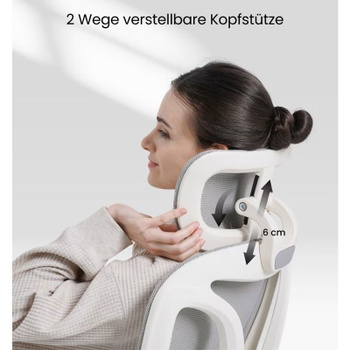 Ergonomická kancelárska stolička BS5WG-PRO, šedá - A