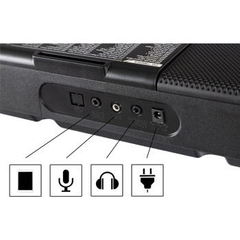 Podsvietené klávesy s mikrofónom McGrey LK-6120-MIC, čierne - A