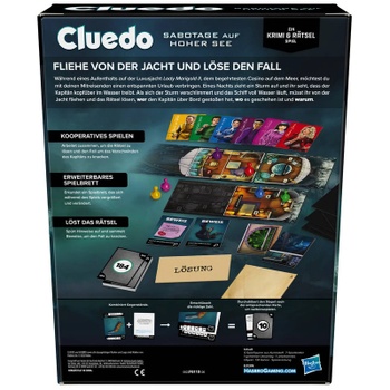 Spoločenská hra Cluedo Sabotage auf hoher See, 1-6 hráčov, NEMECKÝ JAZYK, viacfarebná - N