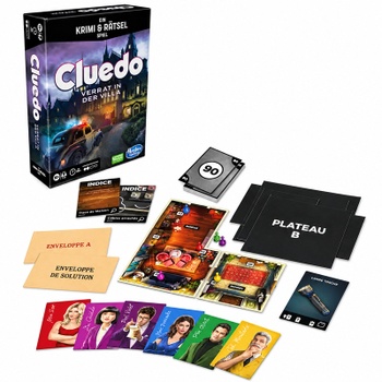 Spoločenská hra Cluedo Escape Verrat in der Villa, 1-6 hráčov, viacfarebná, NEMECKÝ JAZYK - N