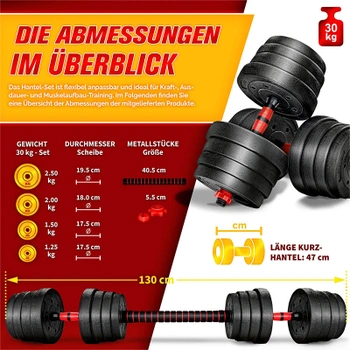 Sada činiek 2v1, 30 kg, čierne - A