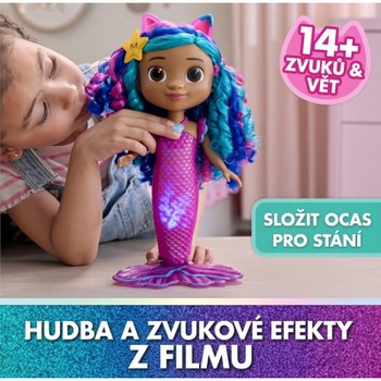 Bábika morská panna Sing & Shine Gabby, 30 cm, svetlo a zvuk, NEMECKÝ JAZYK, viacfarebná - N