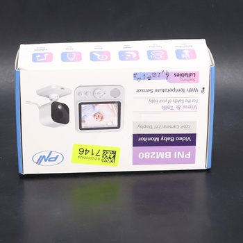 PNI Video Baby Monitor BM280, 2,8 palcová obrazovka, bezdrôtový 2,4 GHz, teplotný senzor, VOX, nočná