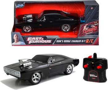 RC auto Dodge Charger 1970 Rýchlo a zbesilo 1:24, 18 cm, čierne - N