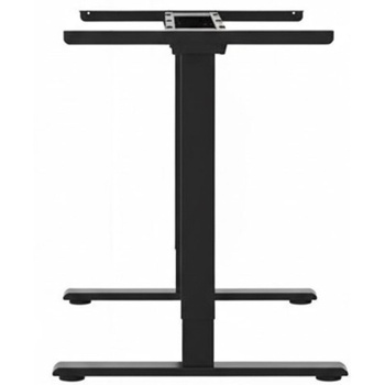Výškovo nastaviteľný stôl E1B-PRO-EUV3, 70 - 119 CM, bez dosky, čierny - N
