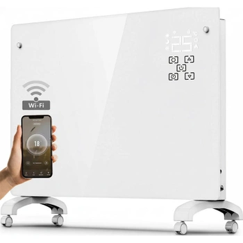 Smart sklenený konvektor GPH-20EA, 2000W, biely - A