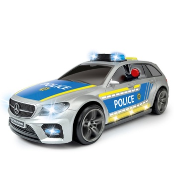 Policajné auto Audi RS3, 15 cm, 1:32, strieborná - N