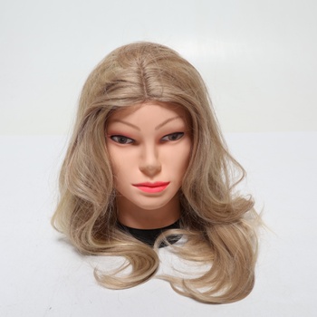 FESHFEN Parochne s čipkovou prednou časťou a ofinou, 45 cm dlhé Dámske parochne Špinavo blond Umelé