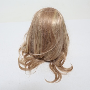 FESHFEN Parochne s čipkovou prednou časťou a ofinou, 45 cm dlhé Dámske parochne Špinavo blond Umelé