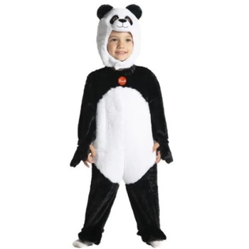 Detský karnevalový kostým panda veľkosť 3-4 roky, čierno/biely - N