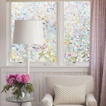 Samolepiace dúhová okenná fólia Finnez, fólia na ochranu súkromia, 60 x 200 cm (60 x 200 cm, bez