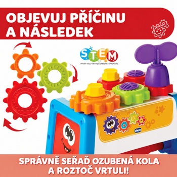 Montážny stolík a kufrík s náradím 2 v 1, od 12 mesiacov, viacfarebný - N