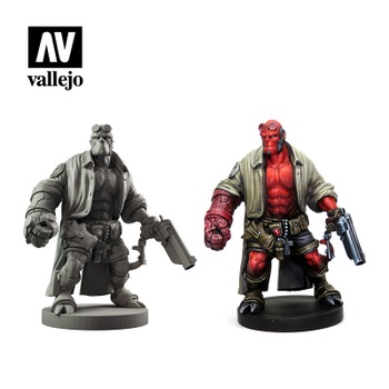 Súprava akrylových farieb Hellboy Paint Set s figúrkou, viacfarebná - N