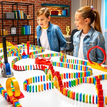 Domino Express Amazing Looping, 88 domin, 1,9 m dráhy - N