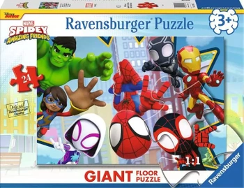 Detské podlahové puzzle Spidey Friends, 24 dielikov, 70 x…