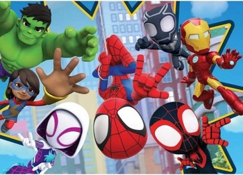 Detské podlahové puzzle Spidey Friends, 24 dielikov, 70 x 50 cm - N
