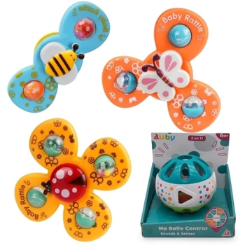 Sacie spinner hračky pre bábätká a okrúhlu loptičku, 10,5 x…