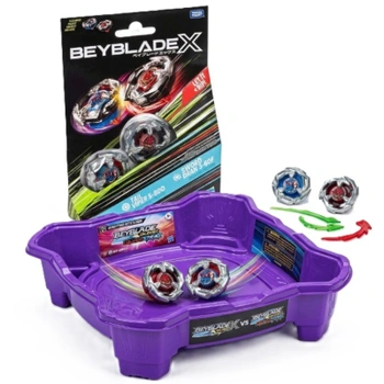 Beyblade Beystadium aréna QuadStrike a Beyblade X Dual Pack…