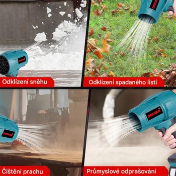Preplňovaný bezkefový ventilátor Onevan QZEU, 4,5 Ah, iba jedna batéria - A