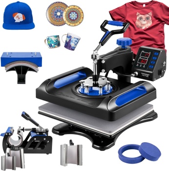 Termolis s dvojitým ohrevom, 8 v 1, 38 x 30 cm, na tričká/čiapky/hrnčeky/taniere - B