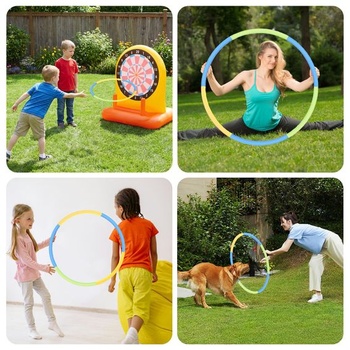 Detská fitness hula hoop, 6dielna hula hoop, priemer 68 cm, odnímateľná a veľkostne nastaviteľná