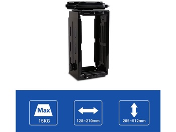 Držiak na PC CH1B, maximálne zaťaženie 15 kg, čierny - N