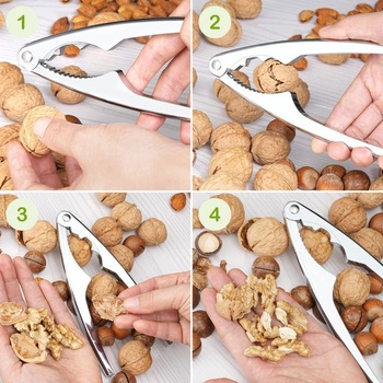 Louskáček/otvírák na ořechy na všechny druhy ořechů, 17 cm