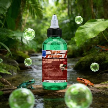 Čistiaca sada na tetovanie Green Soap 120ml, čistič s penovou fľaštičkou, pena na čistenie tetovania,
