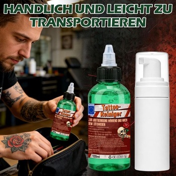 Čistiaca sada na tetovanie Green Soap 120ml, čistič s penovou fľaštičkou, pena na čistenie tetovania,