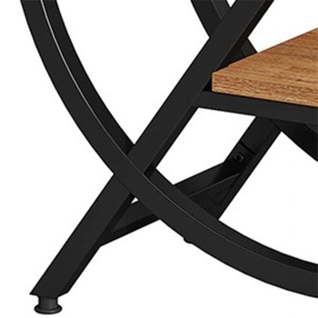 Konferenčný stolík HOGA-JW0844, 100 cm, čierno/hnedý - A