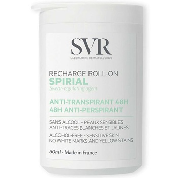SVR - Spirial Roll-On Recharge - 48h antiperspirant dezodorant - Citlivá pleť - Bez alkoholu - Proti