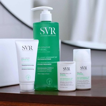 SVR - Spirial Roll-On Recharge - 48h antiperspirant deodorant – Citlivá pleť – Bez alkoholu – Proti