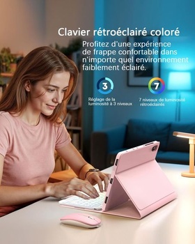 Puzdro s klávesnicou a myšou pre Samsung Galaxy Tab A9+ Plus (2023)/Tab A11+ Plus (2025), 11 palcov,