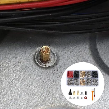 380dielna sada skrutiek pre PC, sada skrutiek pre základné dosky PC, skrutky pre počítače, sada