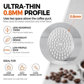 Sitko na espresso IKAPE 53 mm – Filter z nerezovej ocele 316 potravinárskej kvality – Ultratenký,