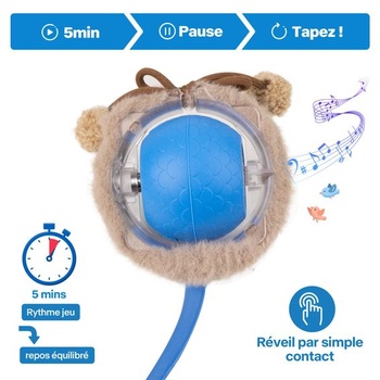 Pet Prime Inteligentní interaktivní míč pro kočky – Automatická hračka, Dobíjecí přes USB – 3