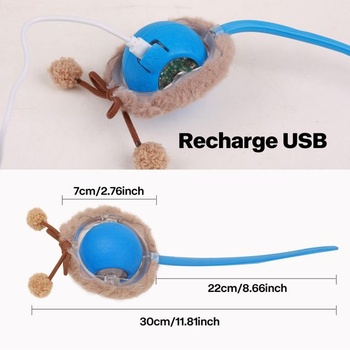 Pet Prime Inteligentní interaktivní míč pro kočky – Automatická hračka, Dobíjecí přes USB – 3