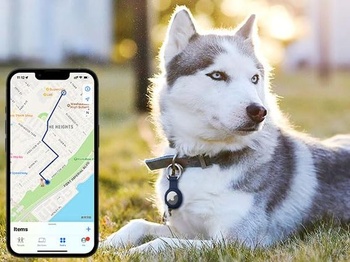 Balenie 4 kusov puzdier pre kľúčenky Apple AirTag, IPX8 pre AirTag 1 a 2, čierne a biele