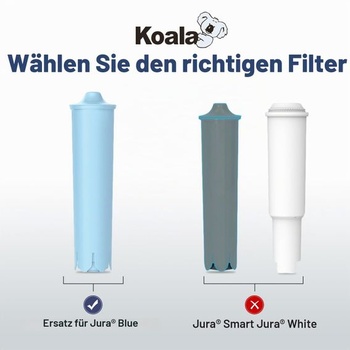 Náhradní filtry Koala pro plně automatické kávovary, vodní filtr s certifikací NSF pro Jura® ENA®,