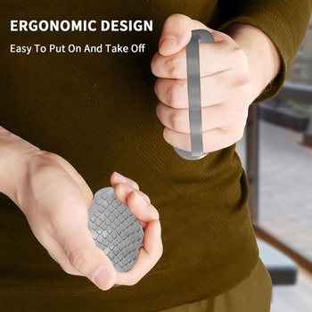 2 páry protiskluzových úchopů na cvičení s činkami, ergonomické silikonové rukavice na ochranu