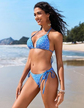 Dámska bikinová sada UMIPUBO, sexy dvojdielne plavky, trojuholníkový ramienkový výstrih, nastaviteľný