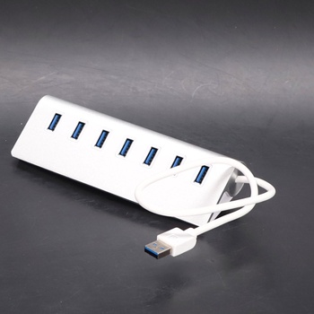 Herfair USB 3.0 Hub se 4 porty pro vysokorychlostní přenos dat, USB Hub 4 USB datové porty, USB Hub