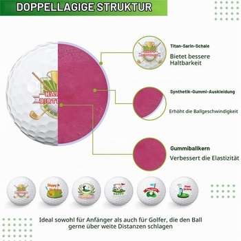 Dárková sada golfových míčků Sinmoe, vtipné golfové dárky pro golfisty, tip na dárek pro golfové