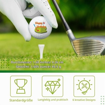 Dárková sada golfových míčků Sinmoe, vtipné golfové dárky pro golfisty, tip na dárek pro golfové