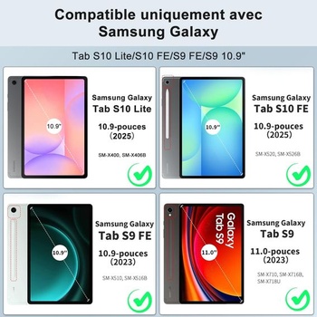 IVEOPPE pouzdro s klávesnicí pro Samsung Galaxy Tab S10 Lite/S10 FE/S9 FE 10,9 palců/S9 11 palců s